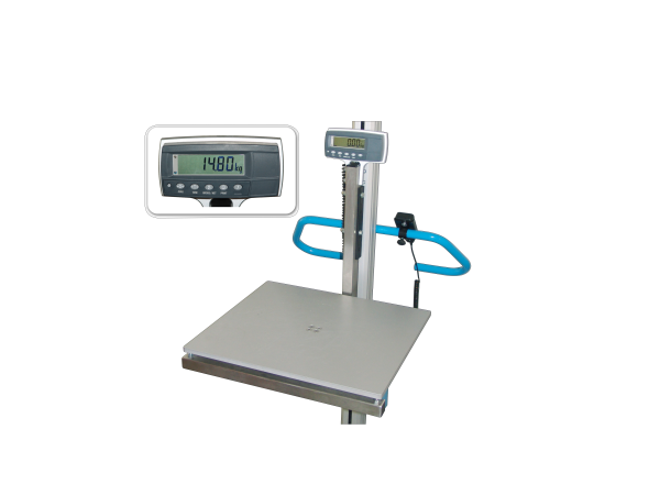 Accessory Lift cart - Control scale, integrated in stainless platform 500x450x